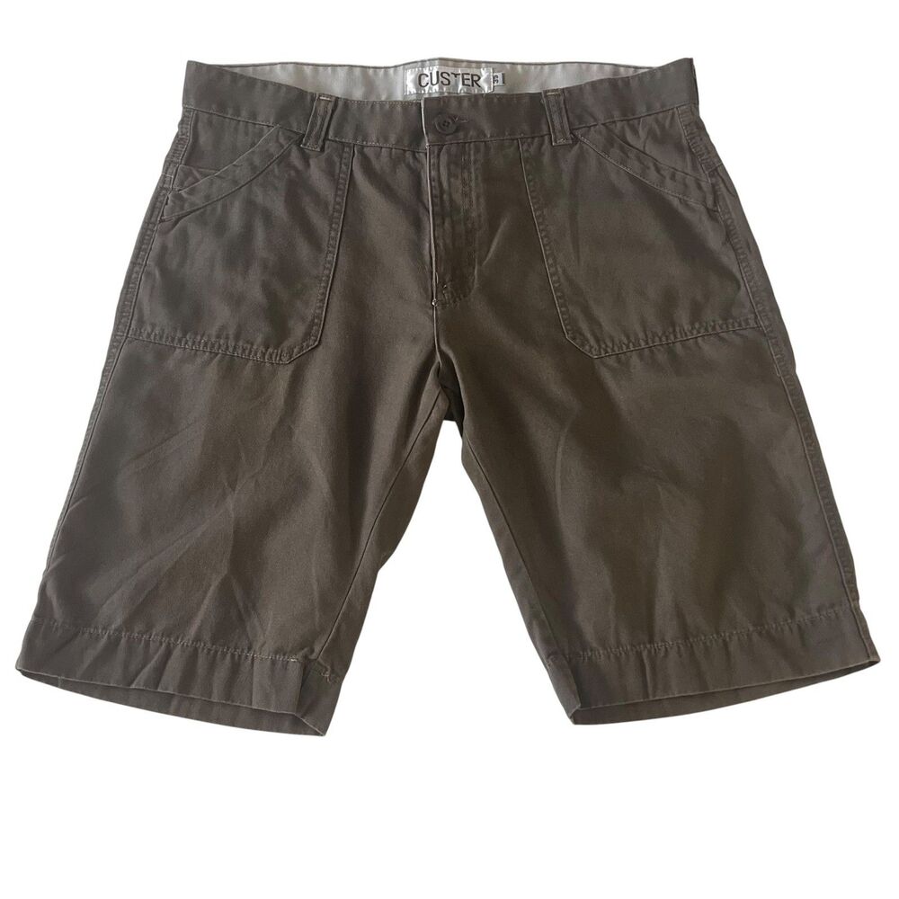 Custer Shorts Men's‎ Size 35 Olive Pre-owned Cotton Utility Cargo Workwear